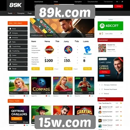 Exploração da interface de usuário do 89k.com
